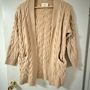 Wilfred Merino Wool Charlisa Cable Knit Sweater - Camel XS